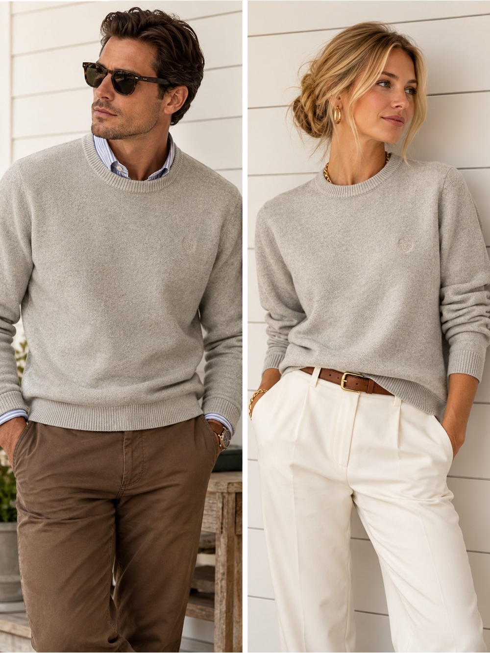 Chaps Ralph Lauren 100% Cotton Crewneck Sweater | Men’s M | Classic Preppy